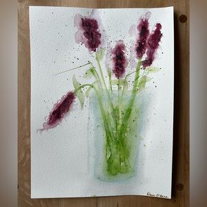 Beautiful Handpainted abstract watercolour